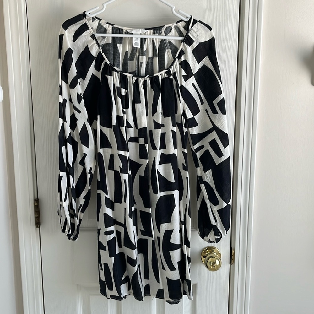 H&M geo print dress